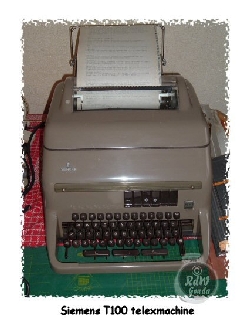 Foto van siemens telex machine